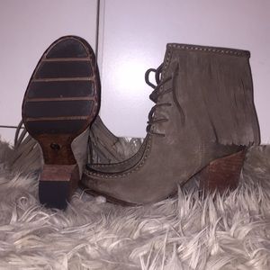 Frye Parker Fringe Short Boots NEW